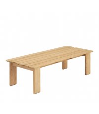 Stolik kawowy Assemble 135 x 55 cm MUUTO - teak, na zewnątrz