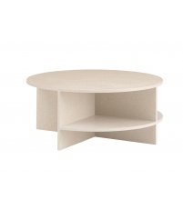 Stolik kawowy Halves Muuto - light taupe terrazzo