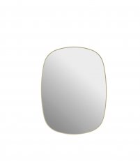Lustro FRAMED Muuto - 59 x 44 cm, jasnoż&oacute;łte + przezroczyste szkło
