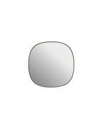 Lustro FRAMED Muuto - 40 x 40 cm, taupe + przezroczyste szkło