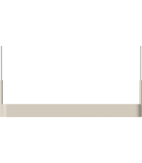 Lampa wisząca Scribe Bolia - dł. 70 cm, kremowa