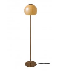 Lampa podłogowa Ball Glass Frandsen - bursztynowy klosz