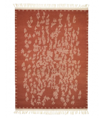 Dywan wełniany SAARISTO Finarte 140 x 200 cm - ceglany