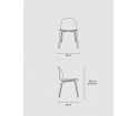 Krzesło drewniane VISU Wide Chair Muuto - różne kolory