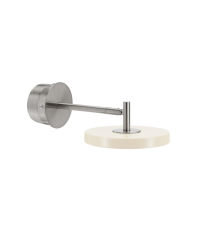 Kinkiet Asteria Wall Short Hardwire steel UMAGE - pearl white, długość 27,8 cm, montaż bez kabla