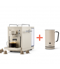 Zestaw: Ekspres kapsułkowy The Original Sj&ouml;strand + spieniacz do mleka Milk Frother Sj&ouml;strand &ndash; beżowy mat