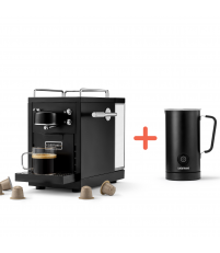 Zestaw: Ekspres kapsułkowy The Original Sj&ouml;strand + spieniacz do mleka Milk Frother Sj&ouml;strand &ndash; czarny mat