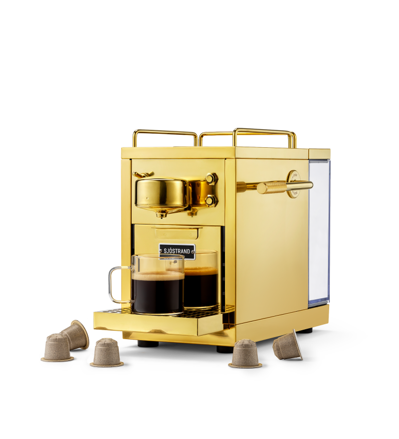 Ekspres do kawy na kaspułki The Original 2.0 Sj&ouml;strand &ndash; złoty (kompatybilny z Nespresso)