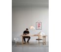 Wisząca lampa Sinuate MOEBE - biała / stal nierdzewna, medium