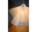 Wisząca lampa Sinuate MOEBE - biała / stal nierdzewna, medium