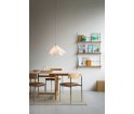 Wisząca lampa Sinuate MOEBE - biała / stal nierdzewna, medium