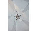 Wisząca lampa Sinuate MOEBE - biała / stal nierdzewna, medium