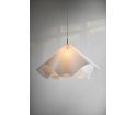 Wisząca lampa Sinuate MOEBE - biała / mosiężna, duża