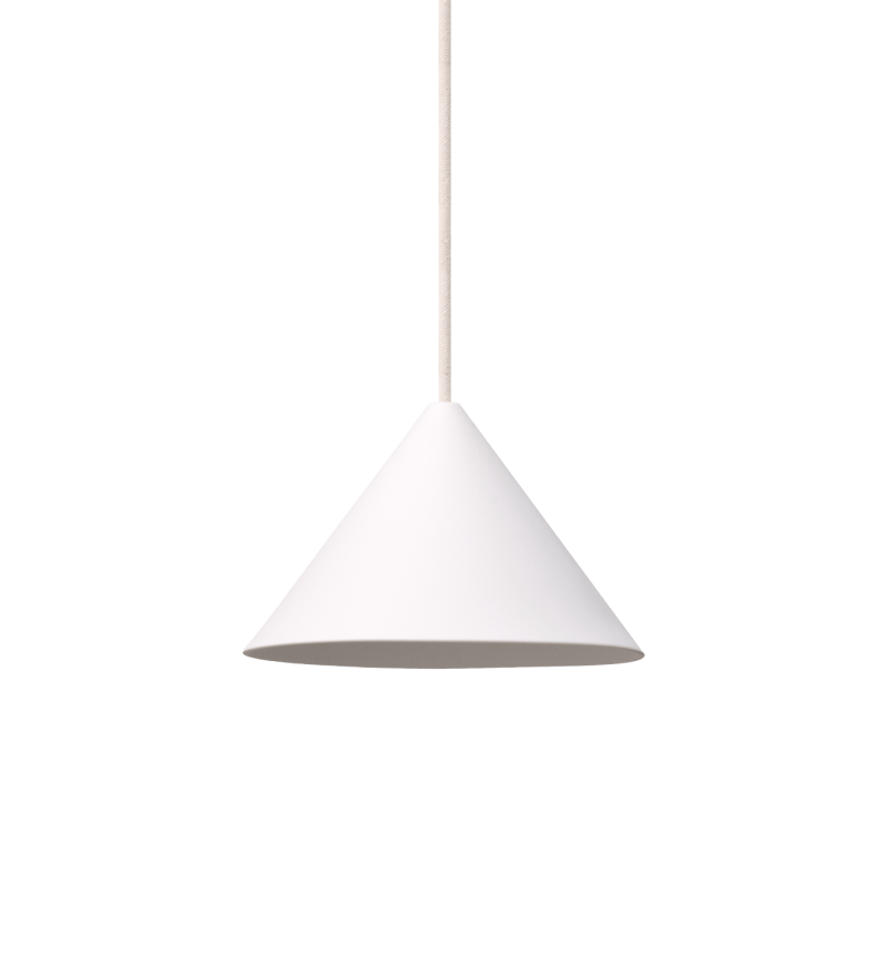 Wisząca lampa Ceramic Cone MOEBE - biała