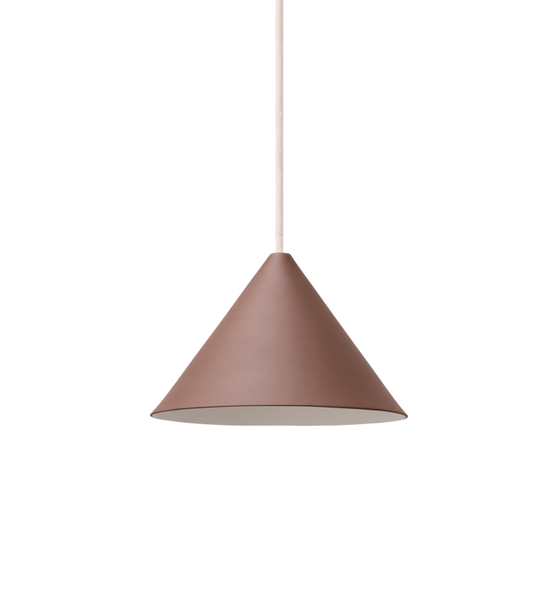 Wisząca lampa Ceramic Cone MOEBE - umber brown