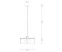 Lampa wisząca OKOLO Pendant 47 Grupa - czarna, średnica 47 cm