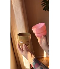 Szklanki Runo Mix Regular  Formy Proste - latte + grejpfrut, 2 szt.