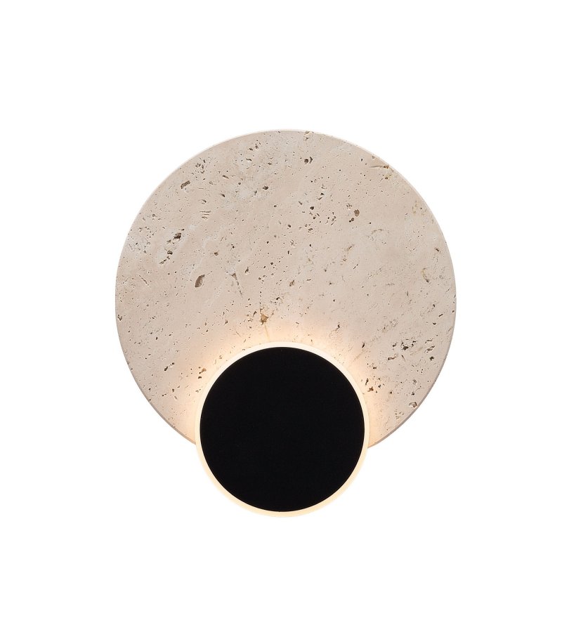 Kinkiet Travertino 14W W0395 Maxlight - trawertyn, czarny