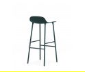 Hoker na stalowych nogach 75 cm FORM Normann Copenhagen - różne kolory