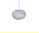 Lampa z piór Eos XL Light Grey Vita Copenhagen - jasnoszara