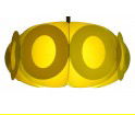 Lampa Oval L - lemonka