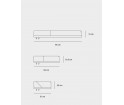 Średnia półka FOLDED Muuto - różne kolory
