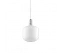 Lampa wisząca AMP Normann Copenhagen - biała, wysokość 17 cm