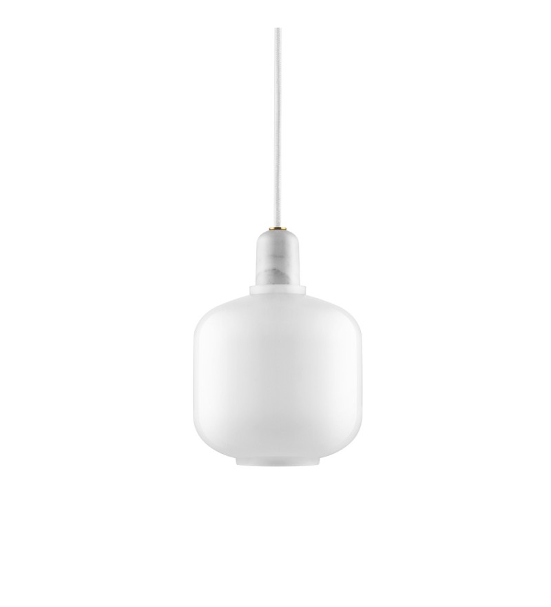 Lampa AMP Normann Copenhagen - biała, wysokość 17 cm