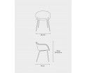 Krzesło tapicerowane na nóżkach Fiber Chair FRONT Muuto  - różne kolory