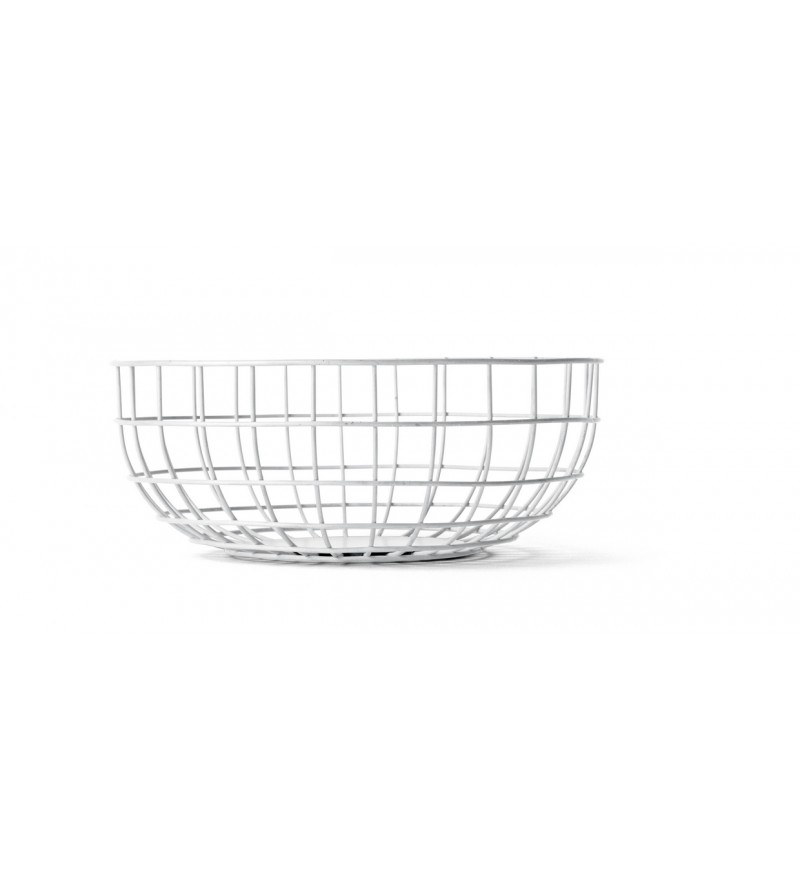 Miska druciana Wire Audo Copenhagen (dawniej Menu) - biała
