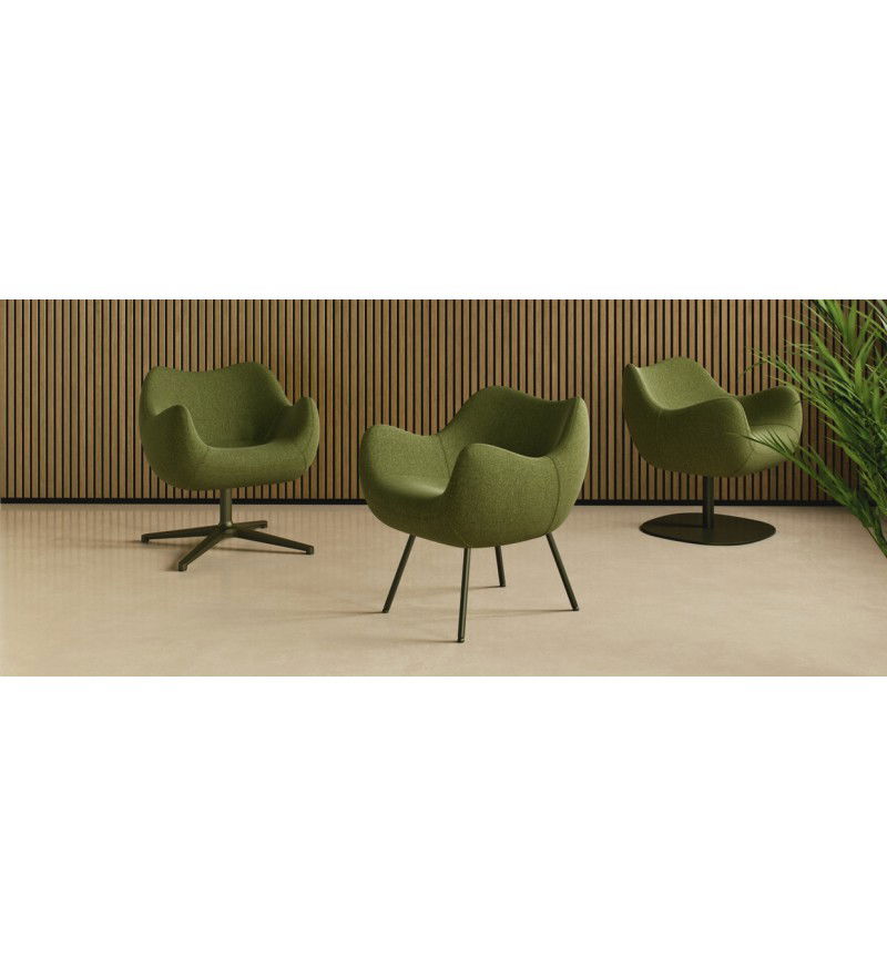 Fotel tapicerowany RM58 Soft F VZ&Oacute;R - tkanina EVO, podstawa krzyżakowa