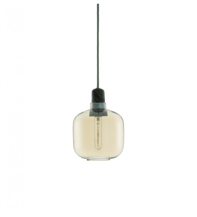 Lampa AMP Normann Copenhagen - złoto-zielona, wysokość 17 cm