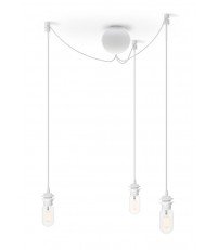 Potrójne zawieszenie do lamp Cannonball Cluster 3 VITA - białe