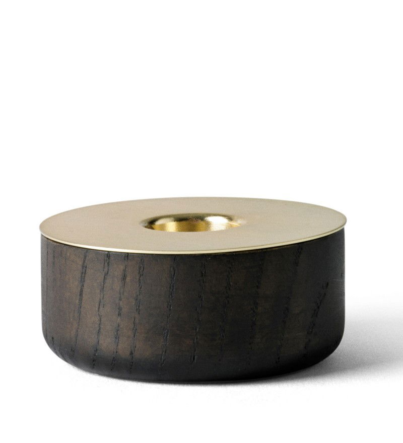 Świecznik Chunk Audo Copenhagen (dawniej Menu) - drewniany, rozmiar S