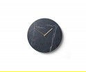 Zegar ścienny Marble Wall Menu - czarny