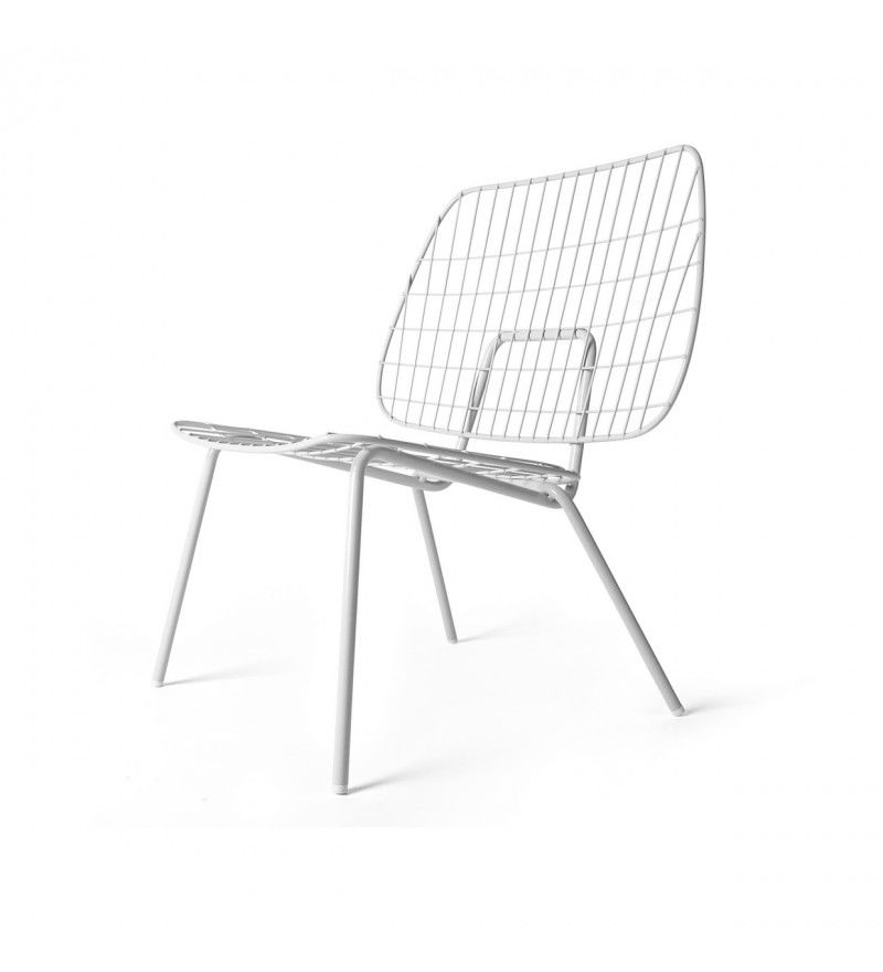 Krzesło WM String Lounge Chair Audo Copenhagen (dawniej Menu) - białe