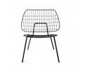 Krzesło WM String Lounge Chair Menu - czarne