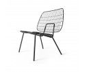 Krzesło WM String Lounge Chair Menu - czarne