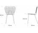 Krzesło WM String Dining Chair Menu - czarne