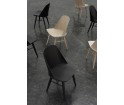 Krzesło tapicerowane Synnes Dining Chair Menu - ciemny jesion, Dakar
