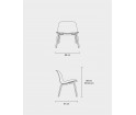 Krzesło drewniane VISU LOUNGE CHAIR MUUTO