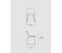 Krzesło na płozach Fiber Side Chair Muuto - różne kolory