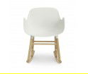 Fotel bujany na dębowych płozach FORM ROCKING ARMCHAIR Normann Copenhagen - różne kolory