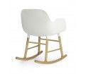 Fotel bujany na dębowych płozach FORM ROCKING ARMCHAIR Normann Copenhagen - różne kolory