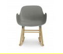 Fotel bujany na dębowych płozach FORM ROCKING ARMCHAIR Normann Copenhagen - różne kolory