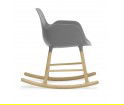 Fotel bujany na dębowych płozach FORM ROCKING ARMCHAIR Normann Copenhagen - różne kolory