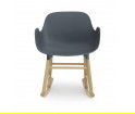 Fotel bujany na dębowych płozach FORM ROCKING ARMCHAIR Normann Copenhagen - różne kolory