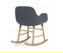 Fotel bujany na dębowych płozach FORM ROCKING ARMCHAIR Normann Copenhagen - różne kolory