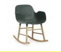 Fotel bujany na dębowych płozach FORM ROCKING ARMCHAIR Normann Copenhagen - różne kolory