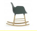 Fotel bujany na dębowych płozach FORM ROCKING ARMCHAIR Normann Copenhagen - różne kolory
